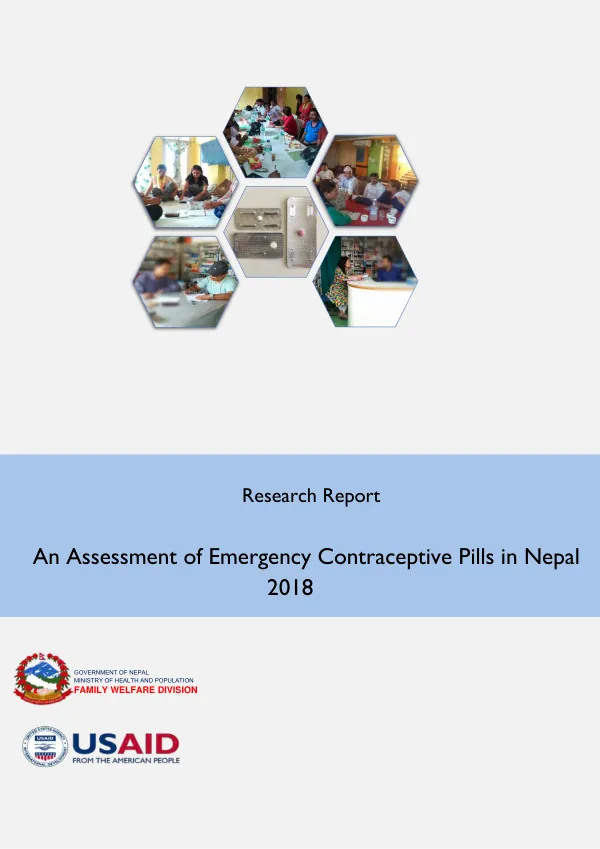 Research report : an assessment of emergency contraceptive pills in Nepal