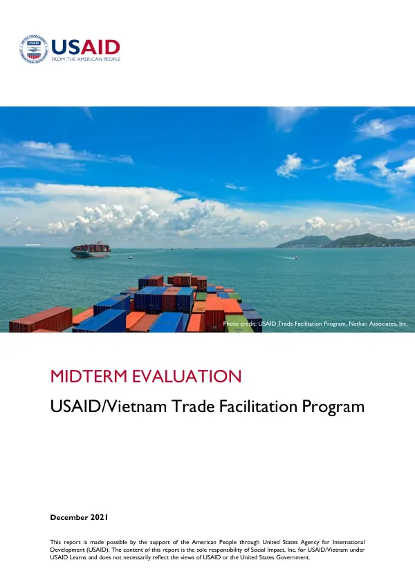 Midterm evaluation : USAID/Vietnam trade facilitation program