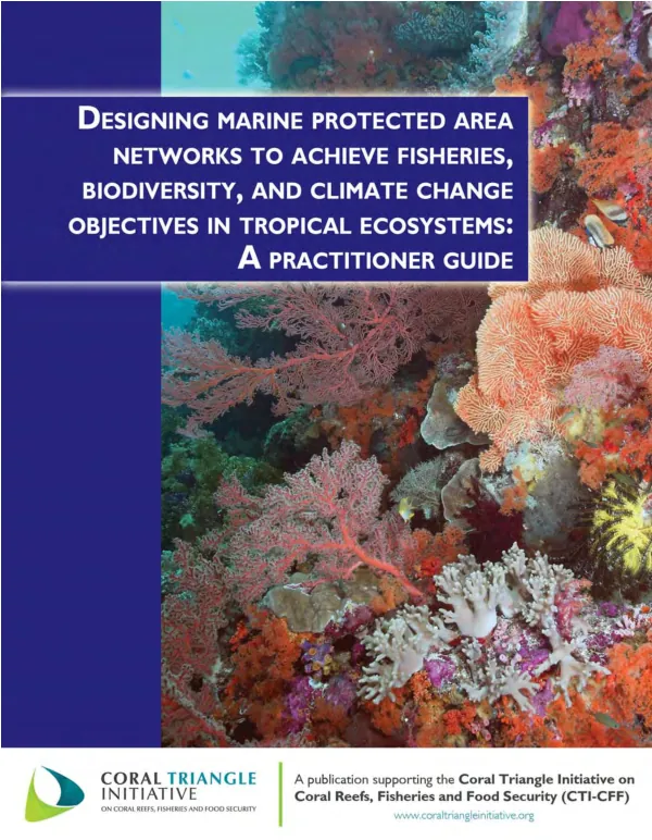 Designing marine protected area networks to achieve fisheries, biodiversity, and climate change objectives in tropical ecosystems : a practitioner guide