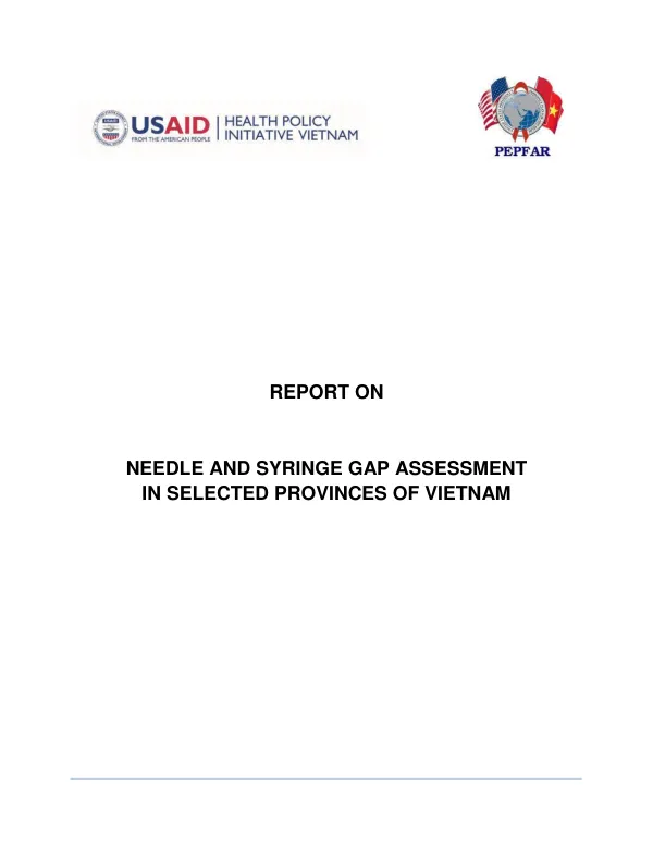 The Needle and Syringe Gap Assessment in Selected Provinces of Vietnam