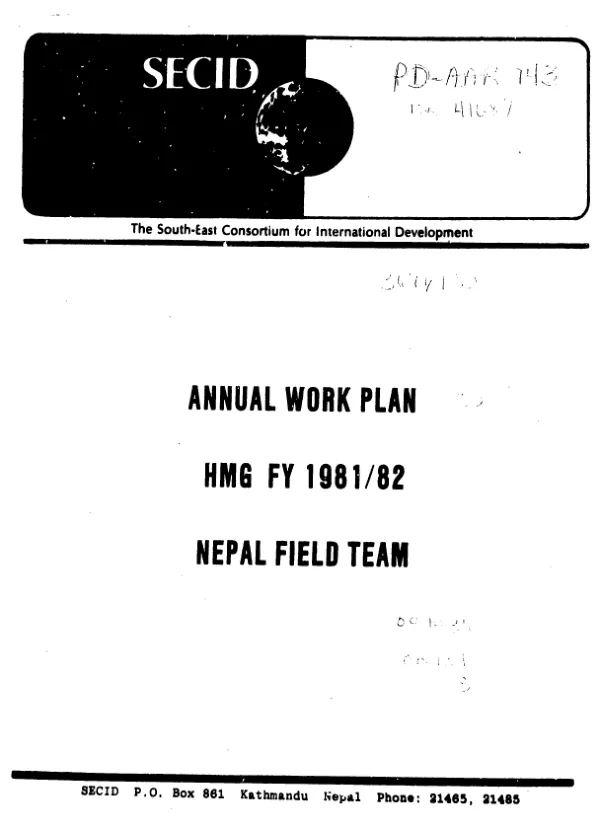 Food prices in South West Province : a study of food crops in twelve markets -- two year report, 1988-1990