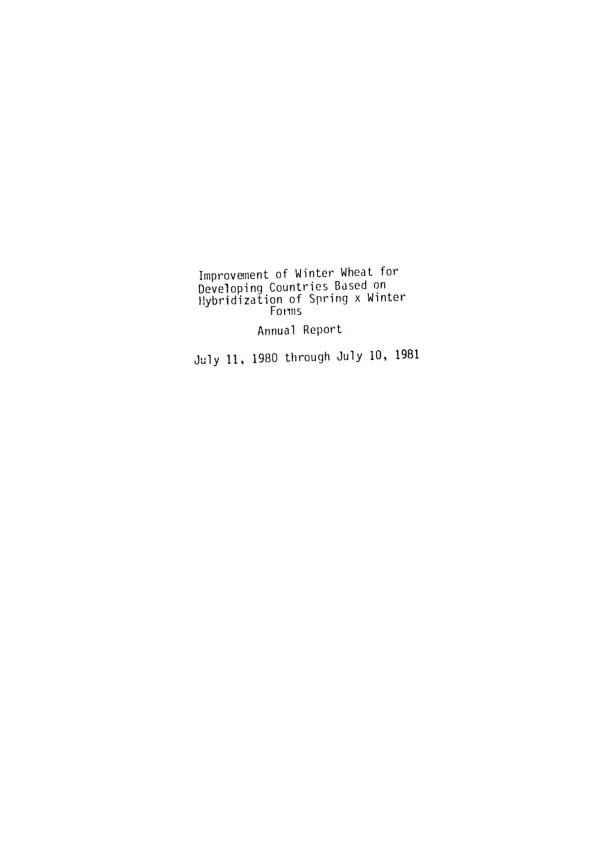 Agricultural production and credit : amendment no. 1