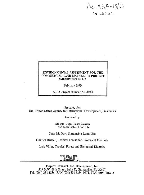 Approach to evaluating the impact of AID projects