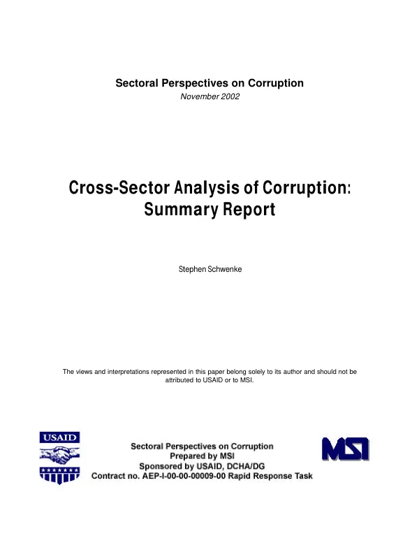 Assessment of USAID institutional development strategies : final report