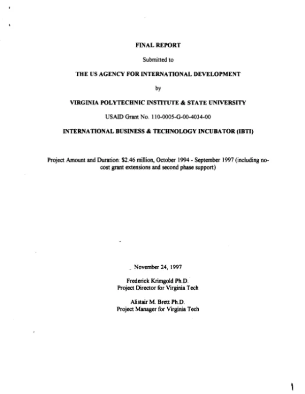 Comparative study of Grenadian and Indonesian nutmegs : task 1 report
