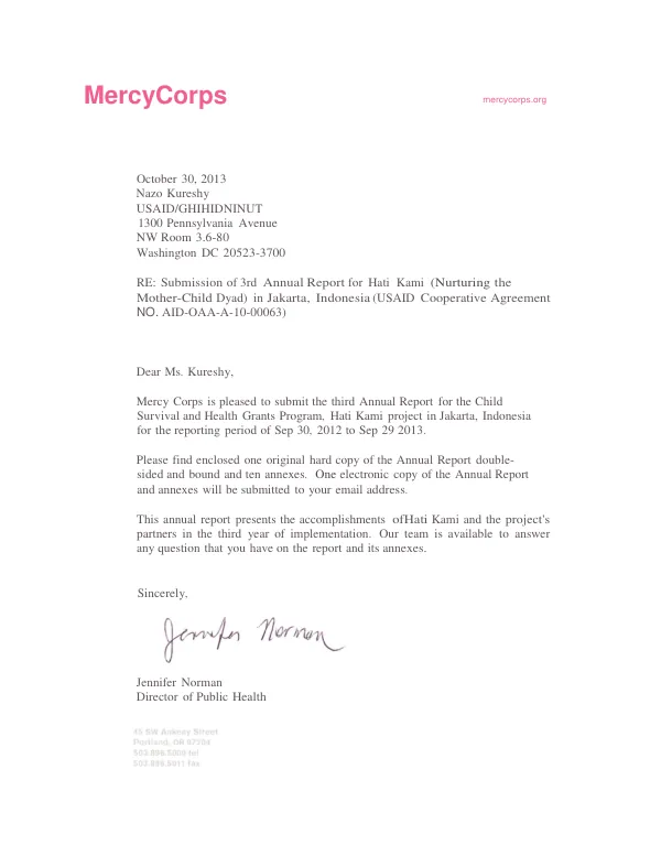 AID grant agreement no. LAG-0806-G-00-3027-00 to the American Institute for Free Labor Development (AIFLD) in support of its proposal, entitled `Labor program proposal for the period 1994-1998", dated April 30, 1993