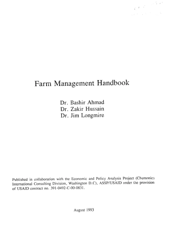 Farm management handbook