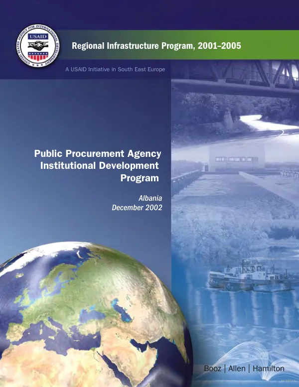 Public Procurement Agency institutional development program