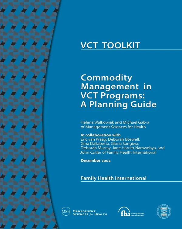 Commodity management in VCT programs : a planning guide