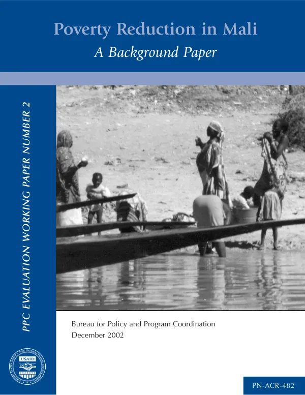 Poverty reduction in Mali : a background paper