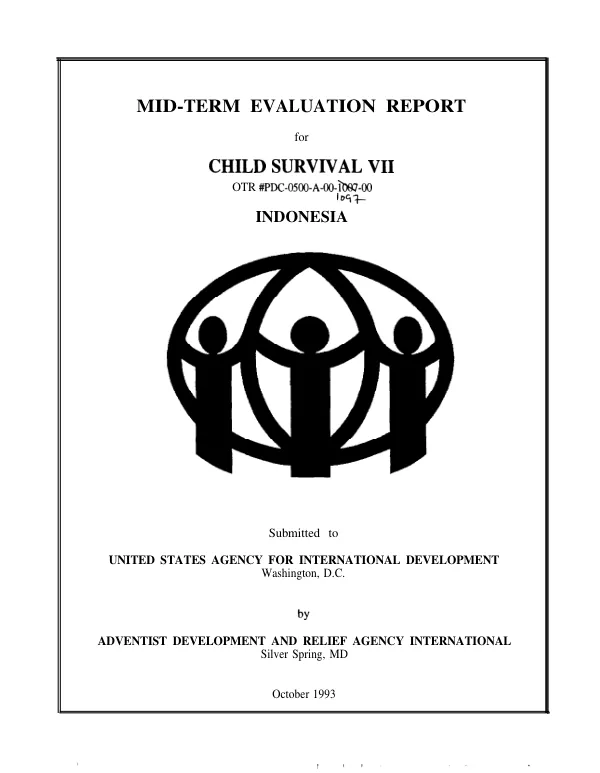 Mid-term evaluation report for child survival VII : Indonesia