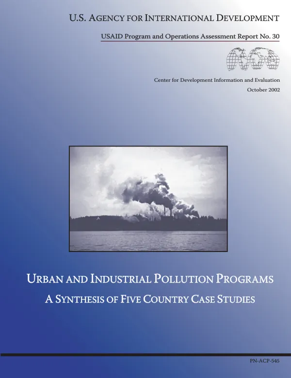 Urban and industrial pollution programs : a synthesis of five country case studies