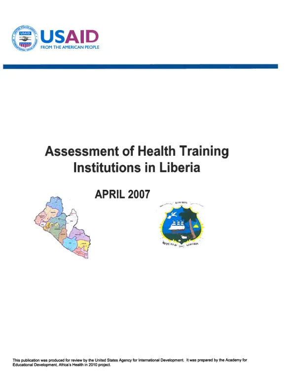 Assessment of health training institutions in Liberia