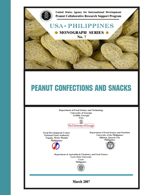 Peanut confections and snacks