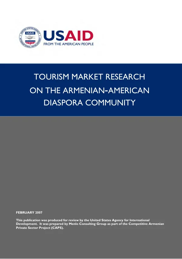 The market research on the Armenian-American Diaspora community