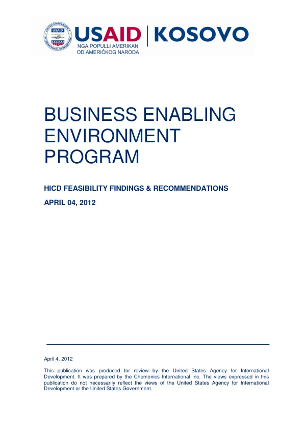 BEEP HICD Feasibility Assessment