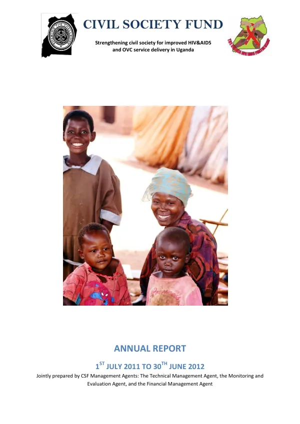Uganda Civil Society Fund Year Five Annual Report