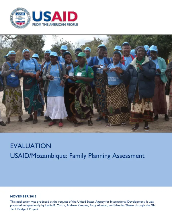 USAID/Mozambique: Family Planning Assessment