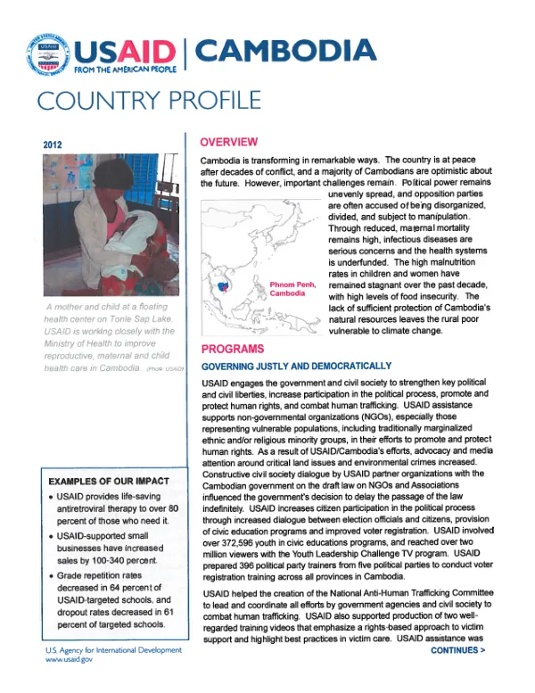 Cambodia country profile