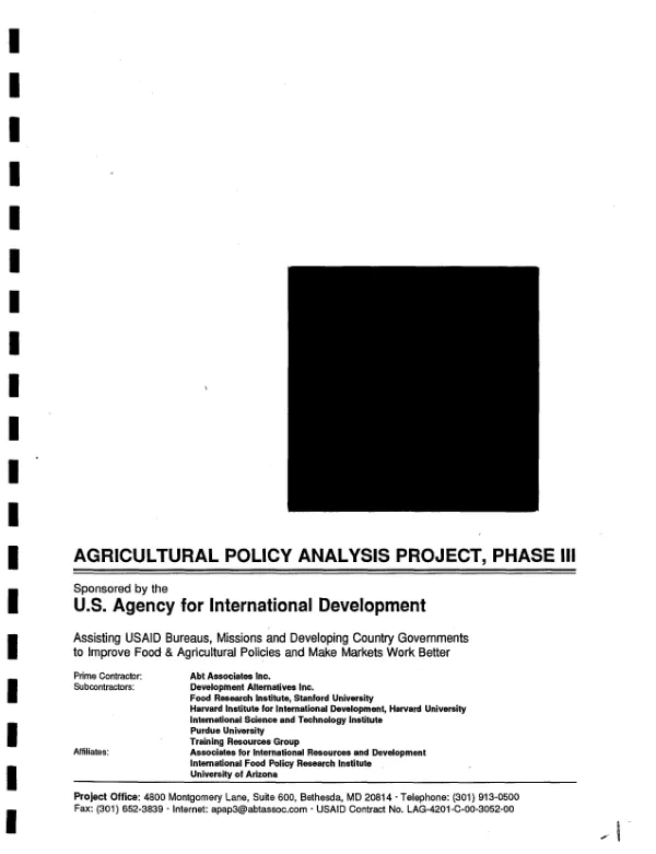 Policy reform workshops