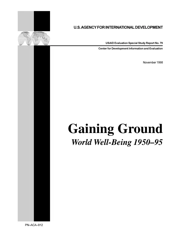 Gaining ground : world well-being 1950-95