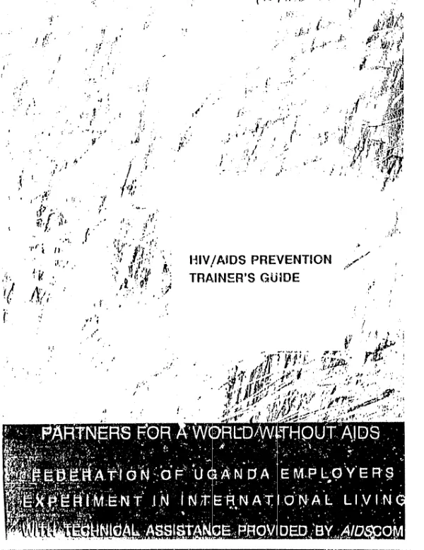HIV/AIDS prevention trainer"s guide