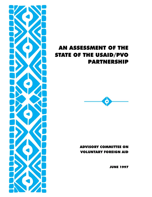 Assessment of the state of the USAID/PVO partnership