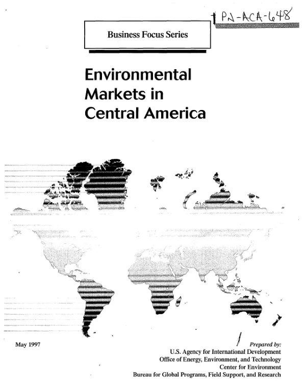 Environmental markets in Central America