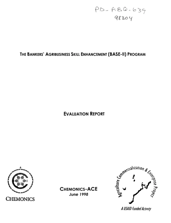 Bankers' agribusiness skill enhancement (BASE-II) program : evaluation report
