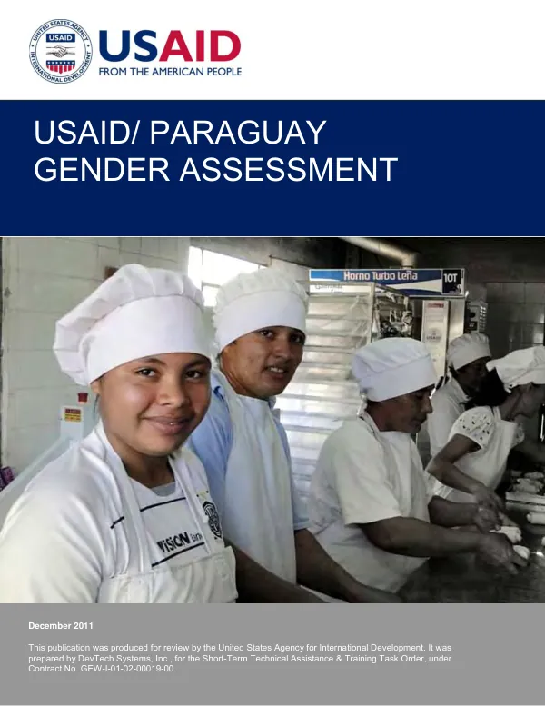 USAID/Paraguay gender assessment