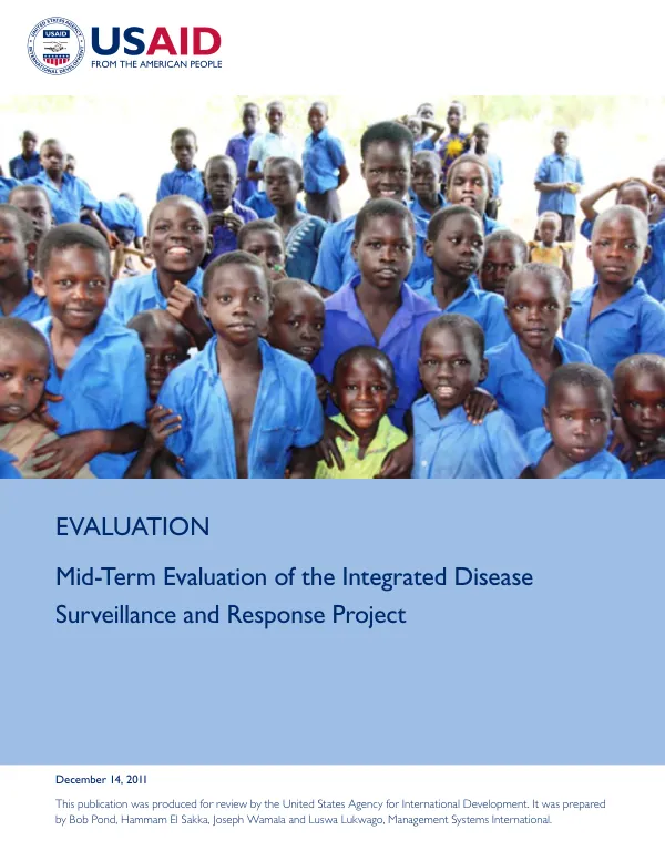 Mid-term evaluation of the integrated disease surveillance and response project