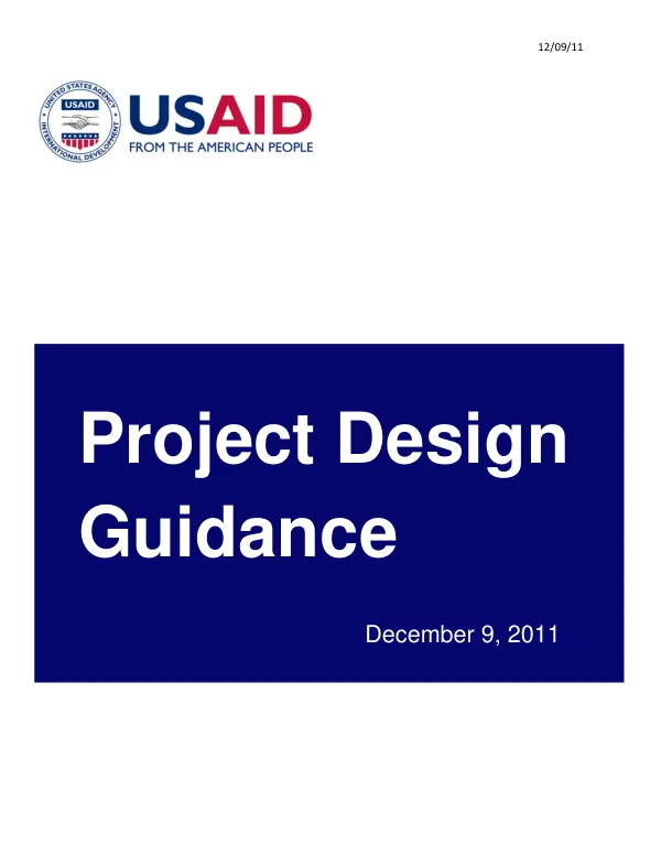 Project design guidance