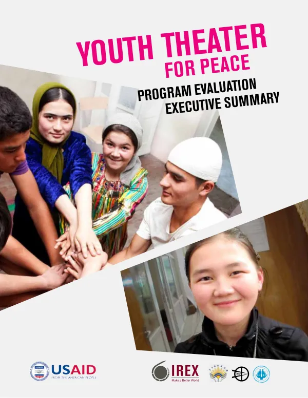 Youth theater for peace : program evaluation executive summary