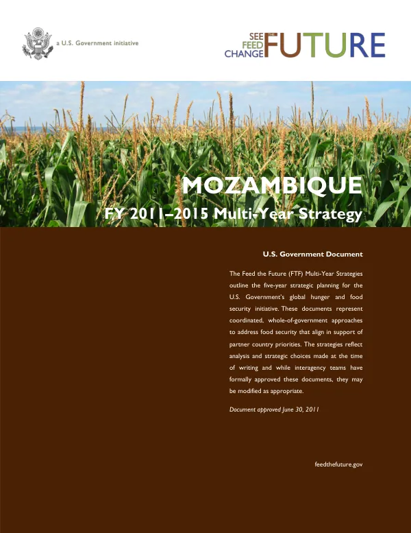 Feed the Future : Mozambique multi-year strategy 2011-2015