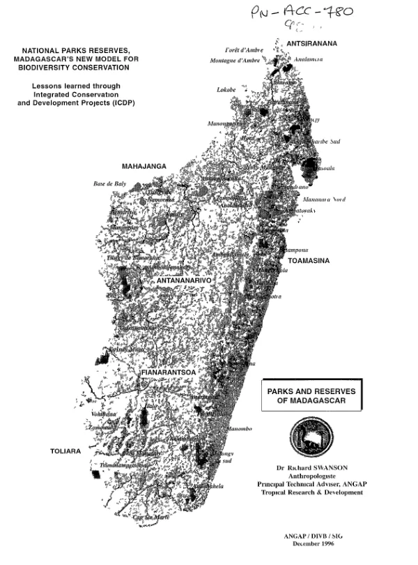 National parks and reserves -- Madagascar's new model for biodiversity conservation : lessons learned through integrated conservation and development projects (ICDP)