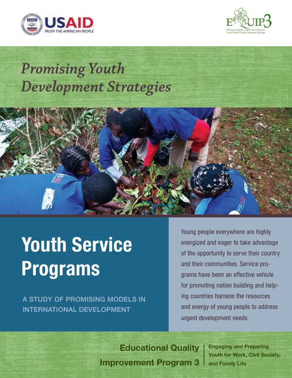 Youth service programs : a study of promising models in international development