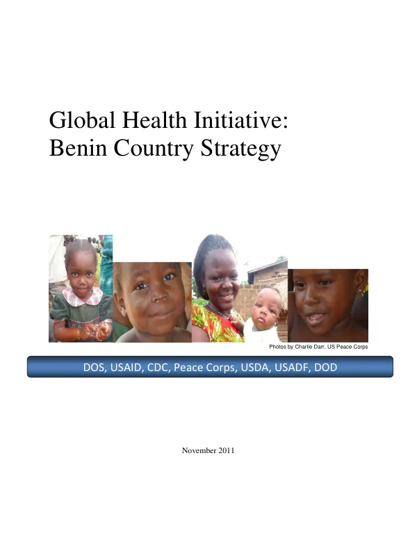 Global health initiative : Benin country strategy
