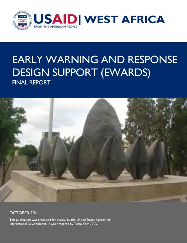 Early warning and response design support (EWARDS) : final report