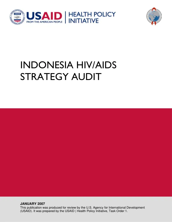 Indonesia HIV/AIDS strategy audit