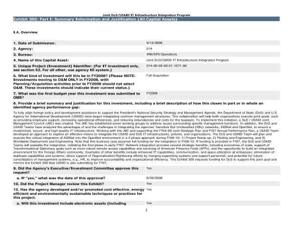 Joint DoS/USAID IT infrastructure integration program