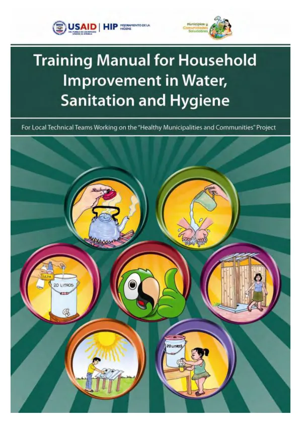 Training manual for household improvements in water, sanitation and hygiene