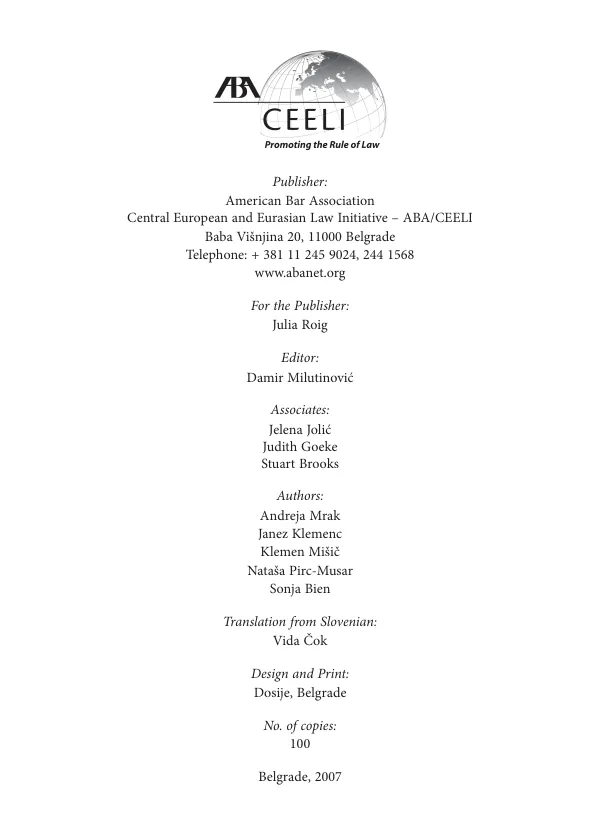 Law on free access to information of public importance of the Republic of Serbia : analysis of the law and its implementation in practice