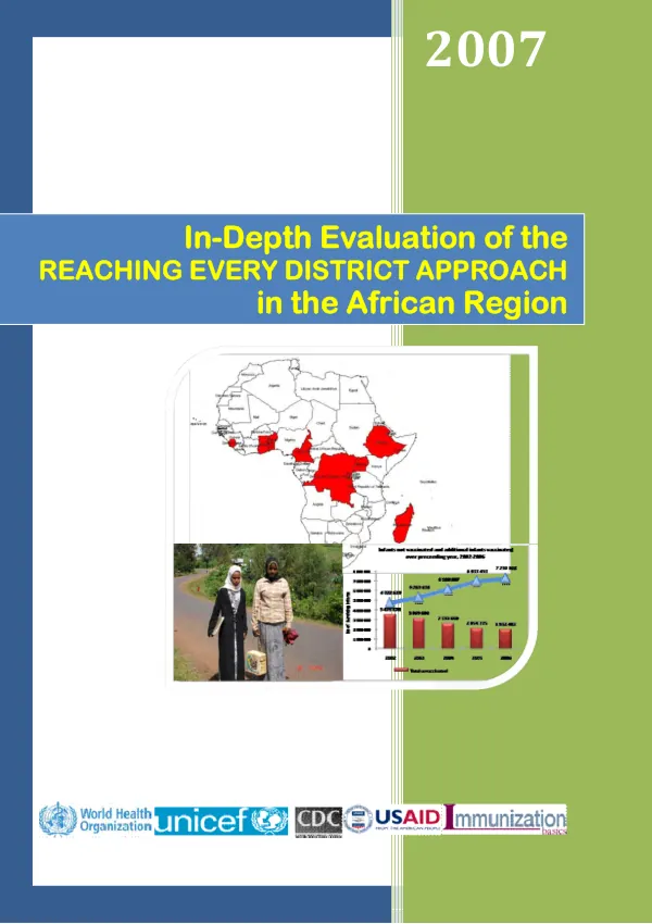 In-depth evaluation of the Reaching Every District [RED] approach in the African region