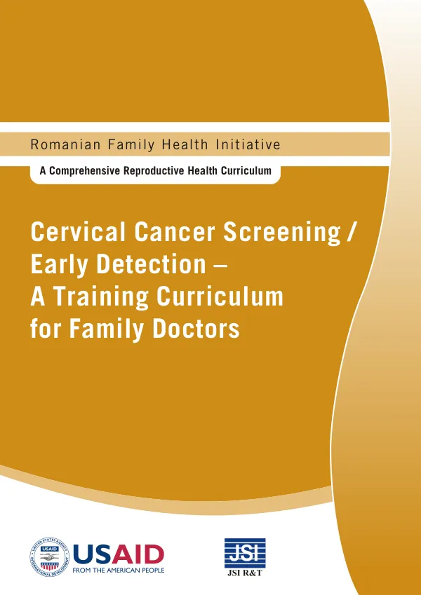 Cervical cancer screening/early detection : a training curriculum for family doctors