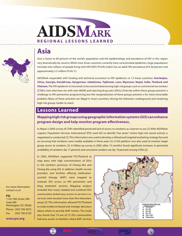 AIDSMark regional lessons learned : Asia