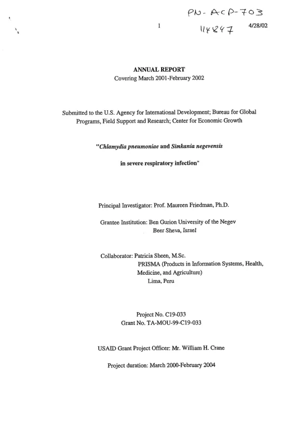 Program overview 2007