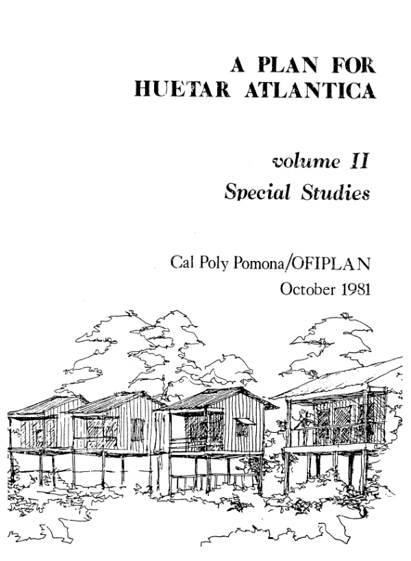 Plan for region Huetar Atlantica : special studies
