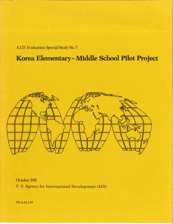 Korea elementary-middle school pilot project