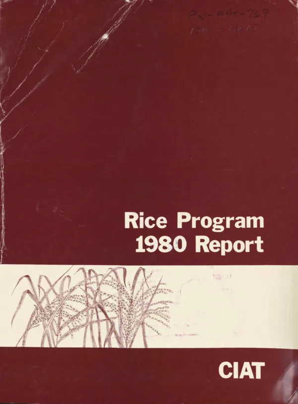 Rice program annual report, 1980