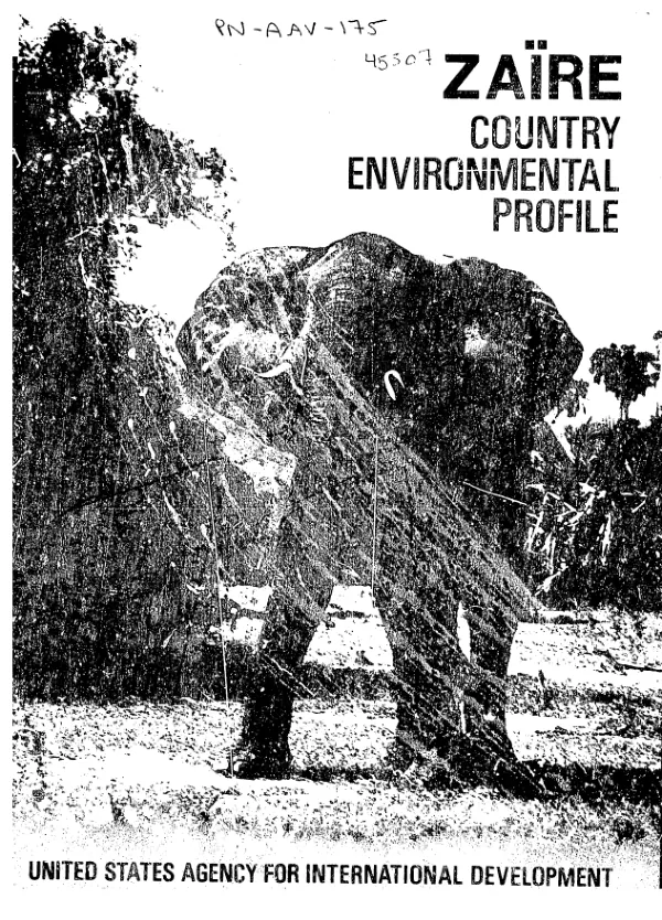 Zaire : country environmental profile